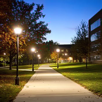 Lighting as campus crime prevention
