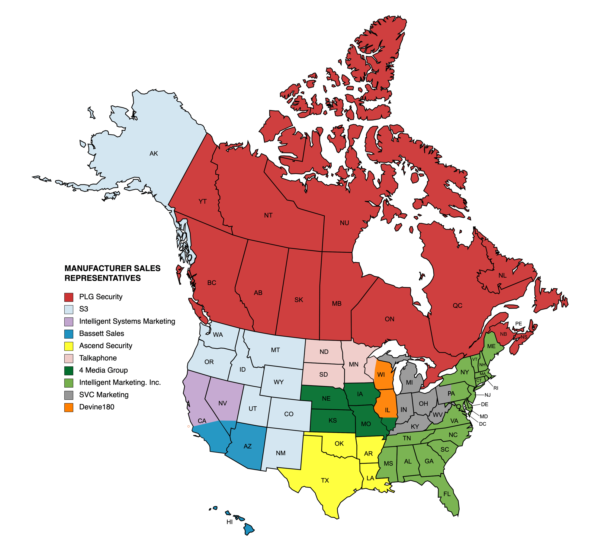 TAP 2023 MANUFACTURER_SALES_REPRESENTATIVES MAP final 2023