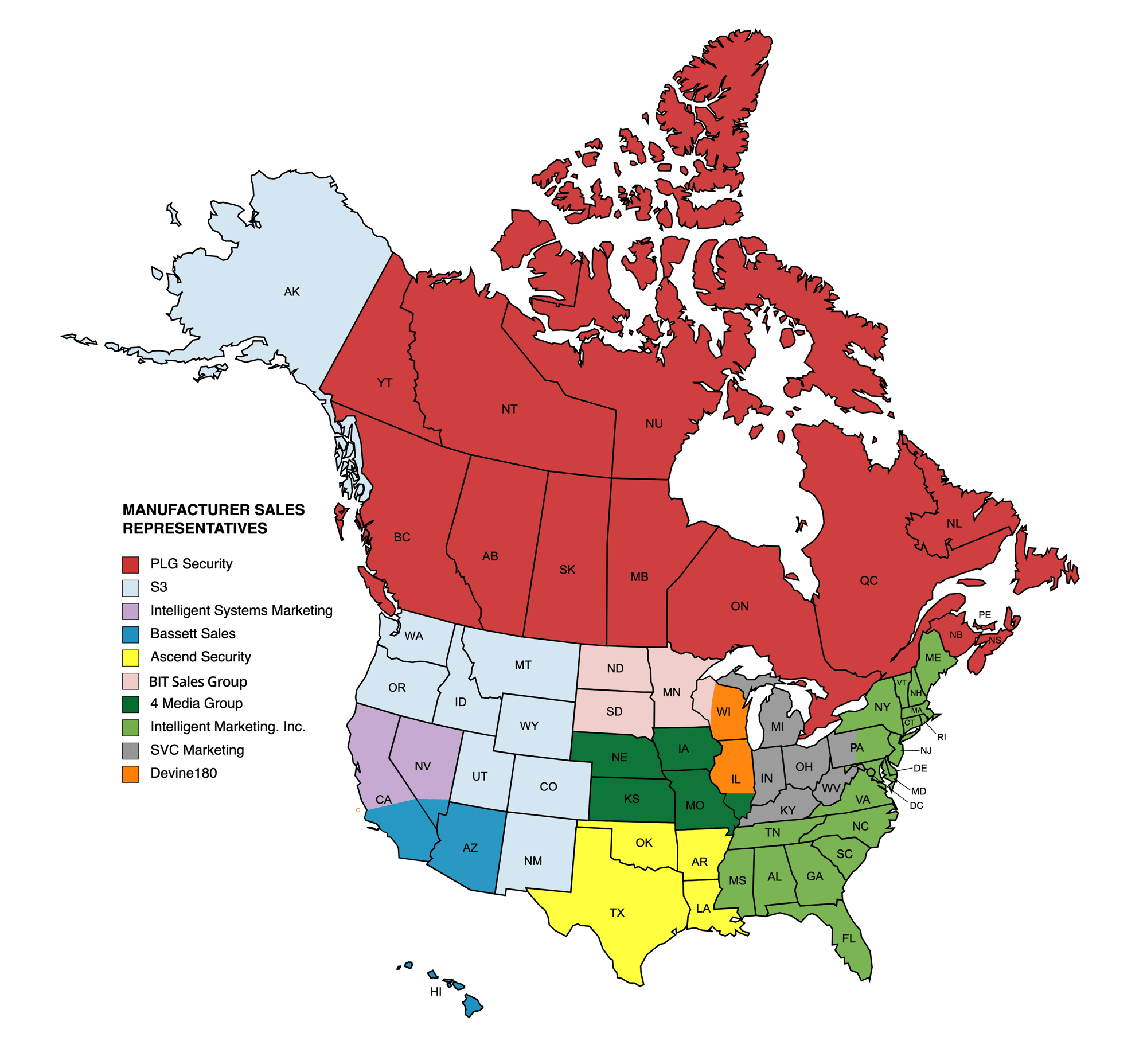 TAP 2023 MANUFACTURER_SALES_REPRESENTATIVES MAP final December 2023