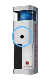 emergency call box with camera