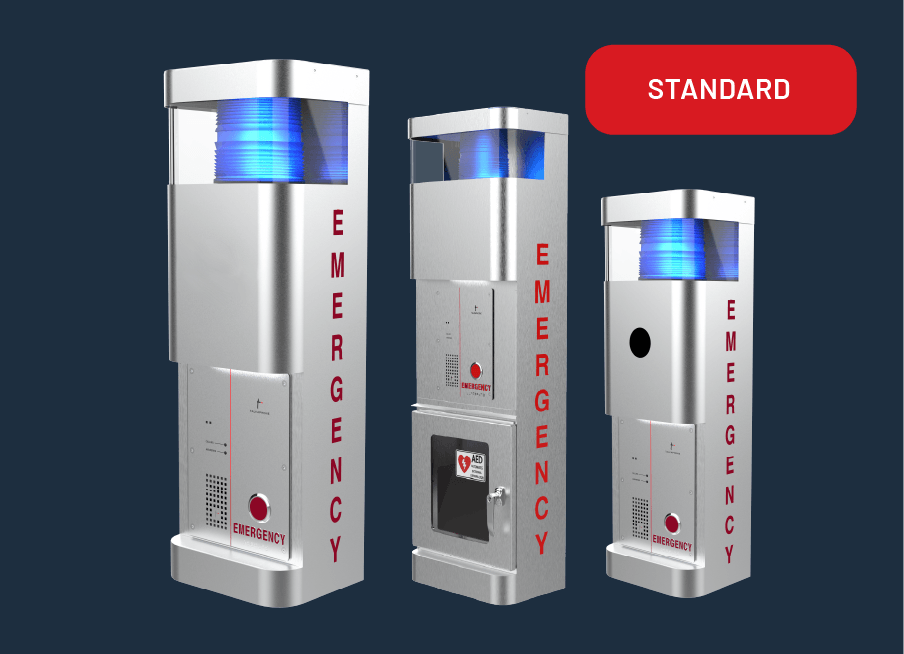 Standard wall mount emergency phone