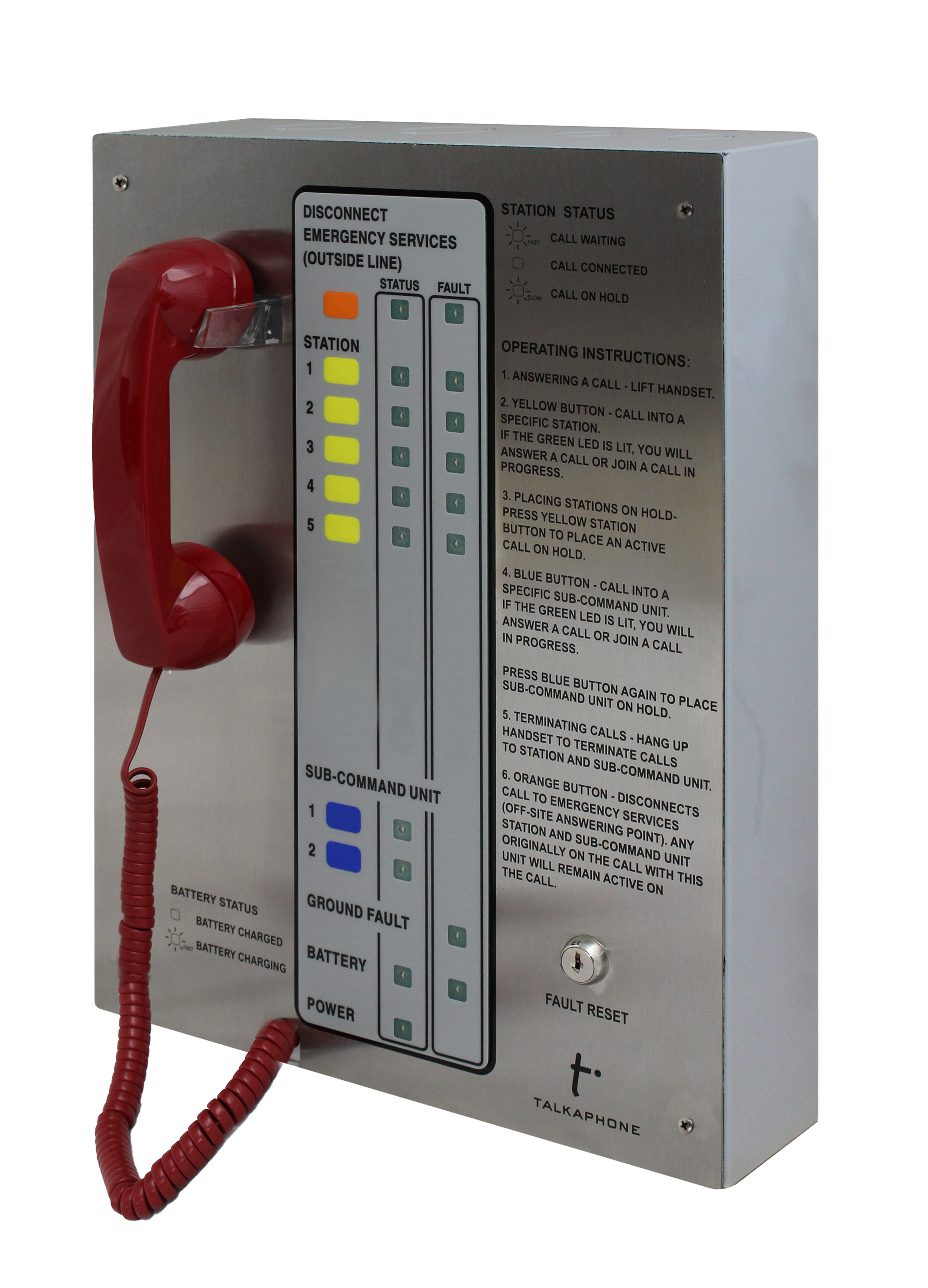 Area of Refuge Fixed 5-Station Analog Command Unit