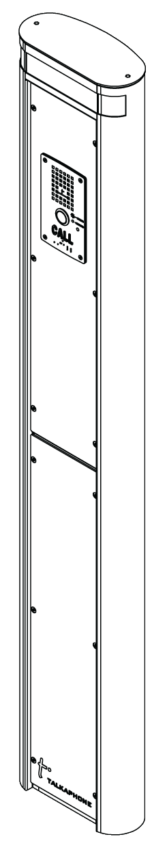 VIA Series Access Control Pedestal (55-inch) with IP Call Station