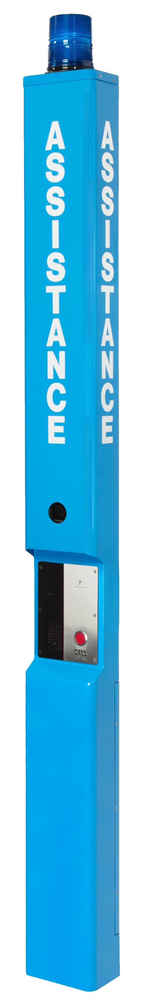ECO TOWER™ - Aluminum Blue Light Phone Tower, Fixed Camera Ready