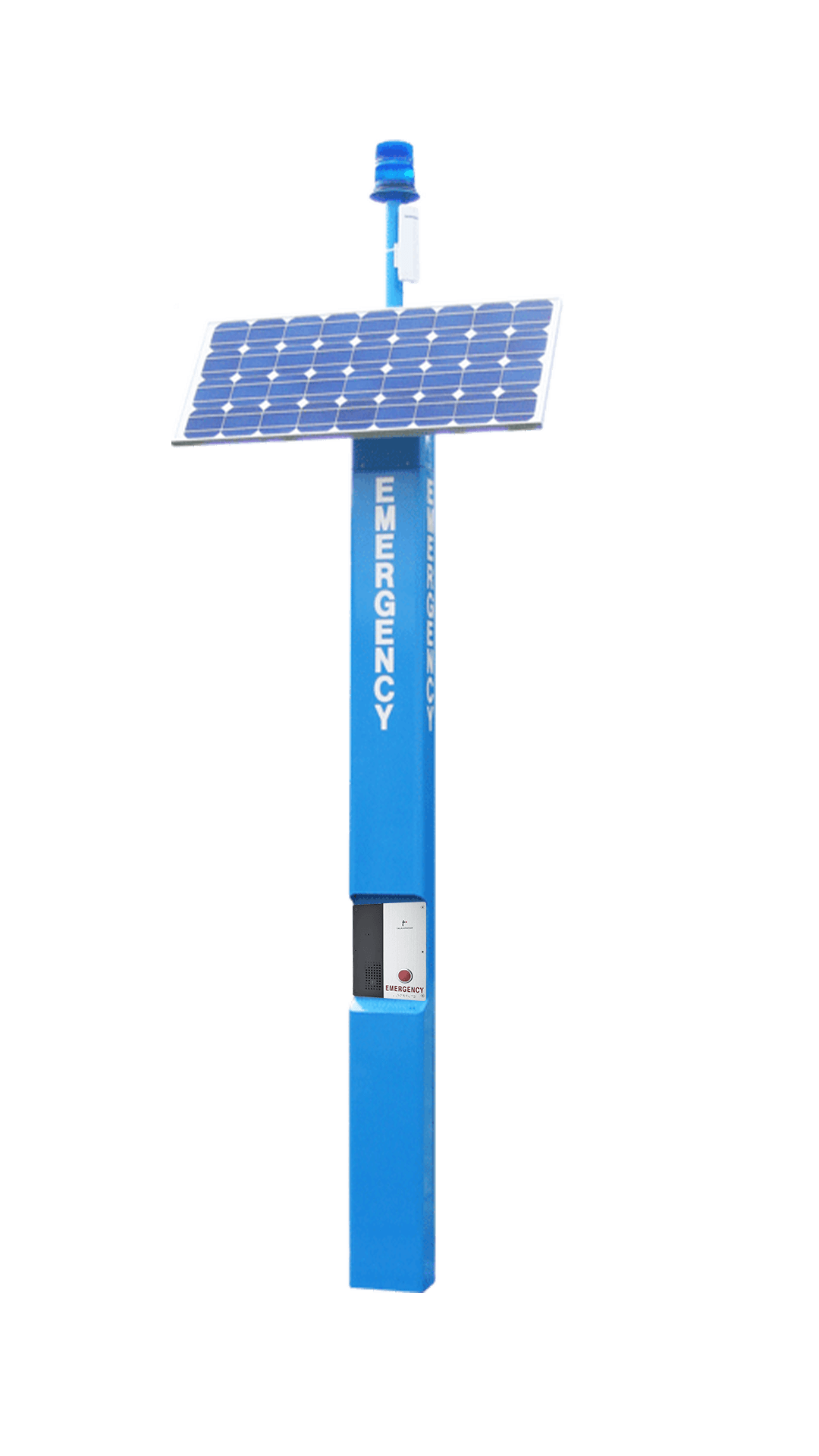ECO TOWER™ - Aluminum Blue Light Phone Tower, Solar and Wireless Ready
