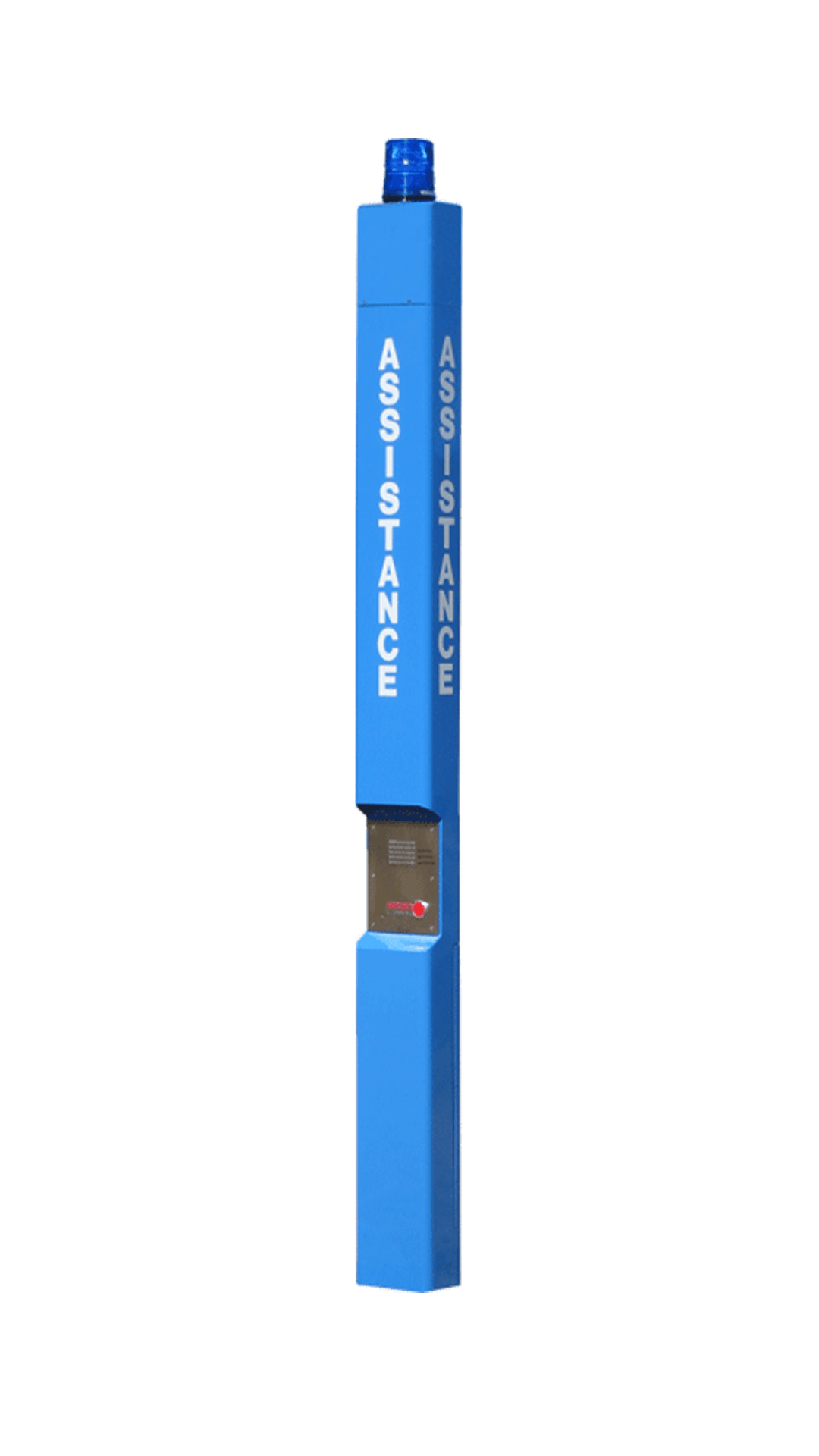 ECO Tower - Aluminum Blue Light Call Station Tower with Support for an Antenna