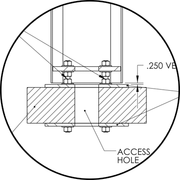 Parking Deck Mounting Kit for ETP-MT/R Series Towers