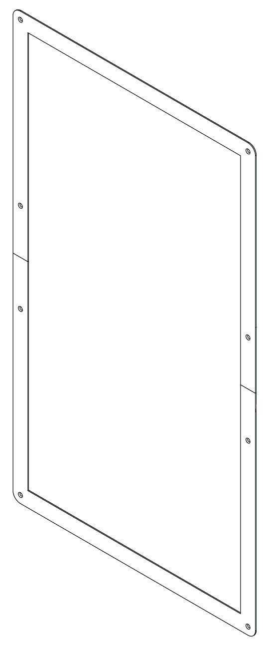 Trim Ring for Flush Mounting 16-Station Area of Refuge Analog Command Units