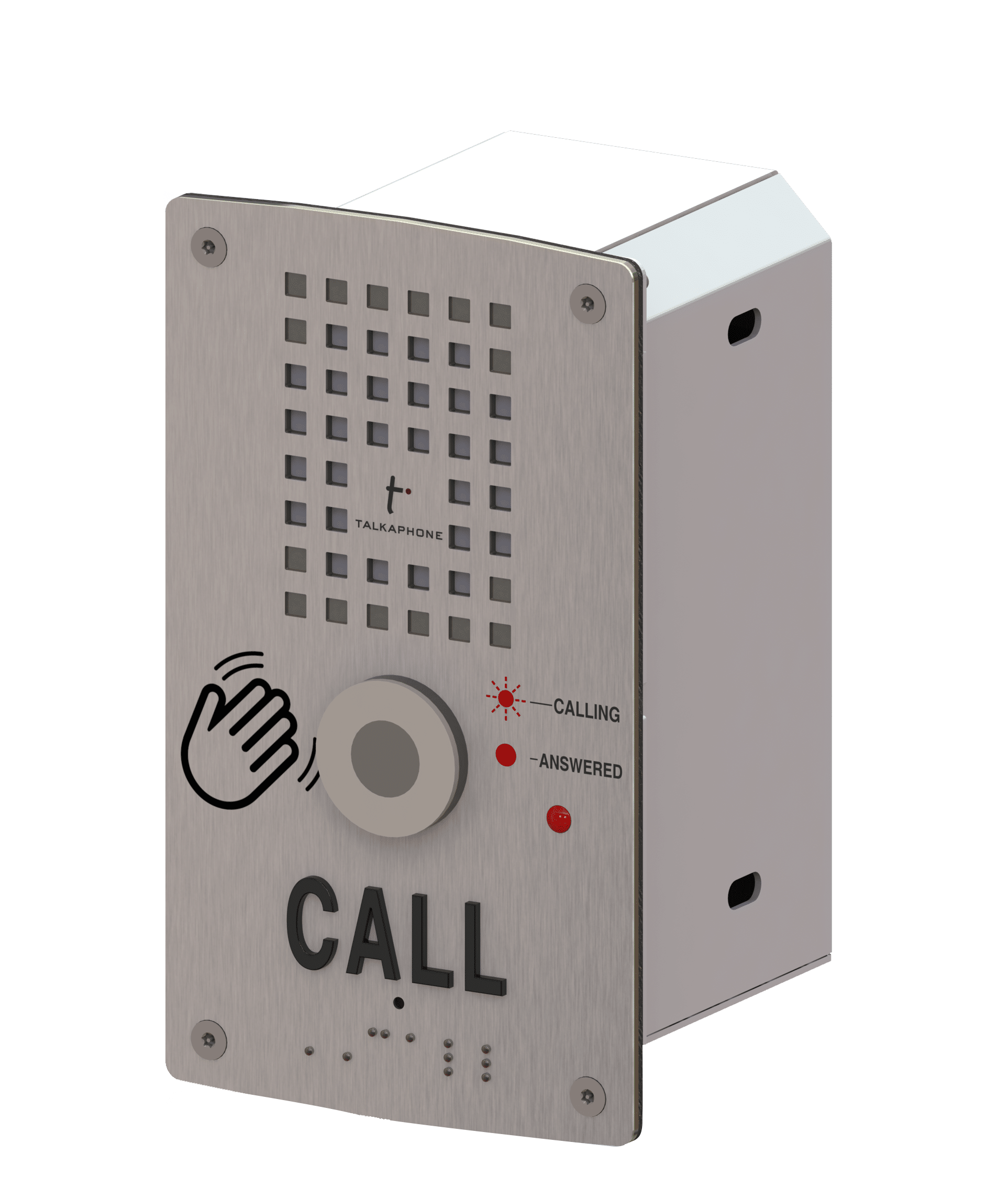 Flush Mount Compact IP Call Station with WaveSense Touchless Push Button