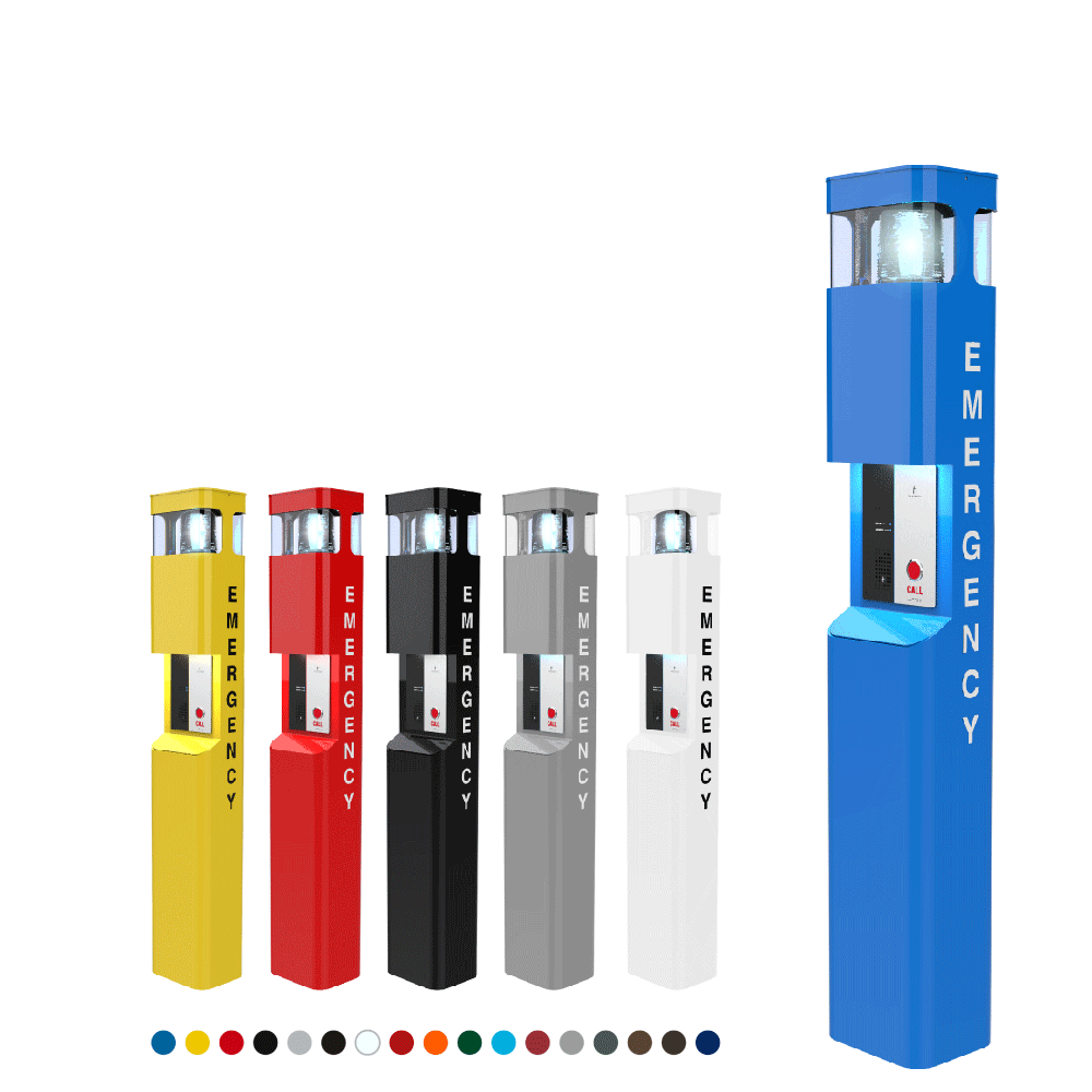 72-inch Radius Blue Light Phone Tower