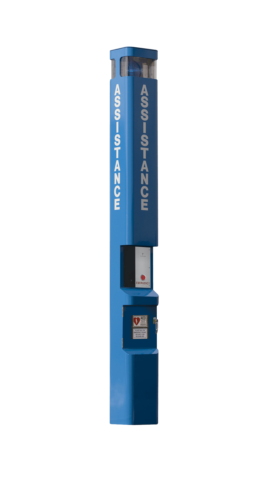 Radius Blue Light Phone Tower with Built-in AED Compartment