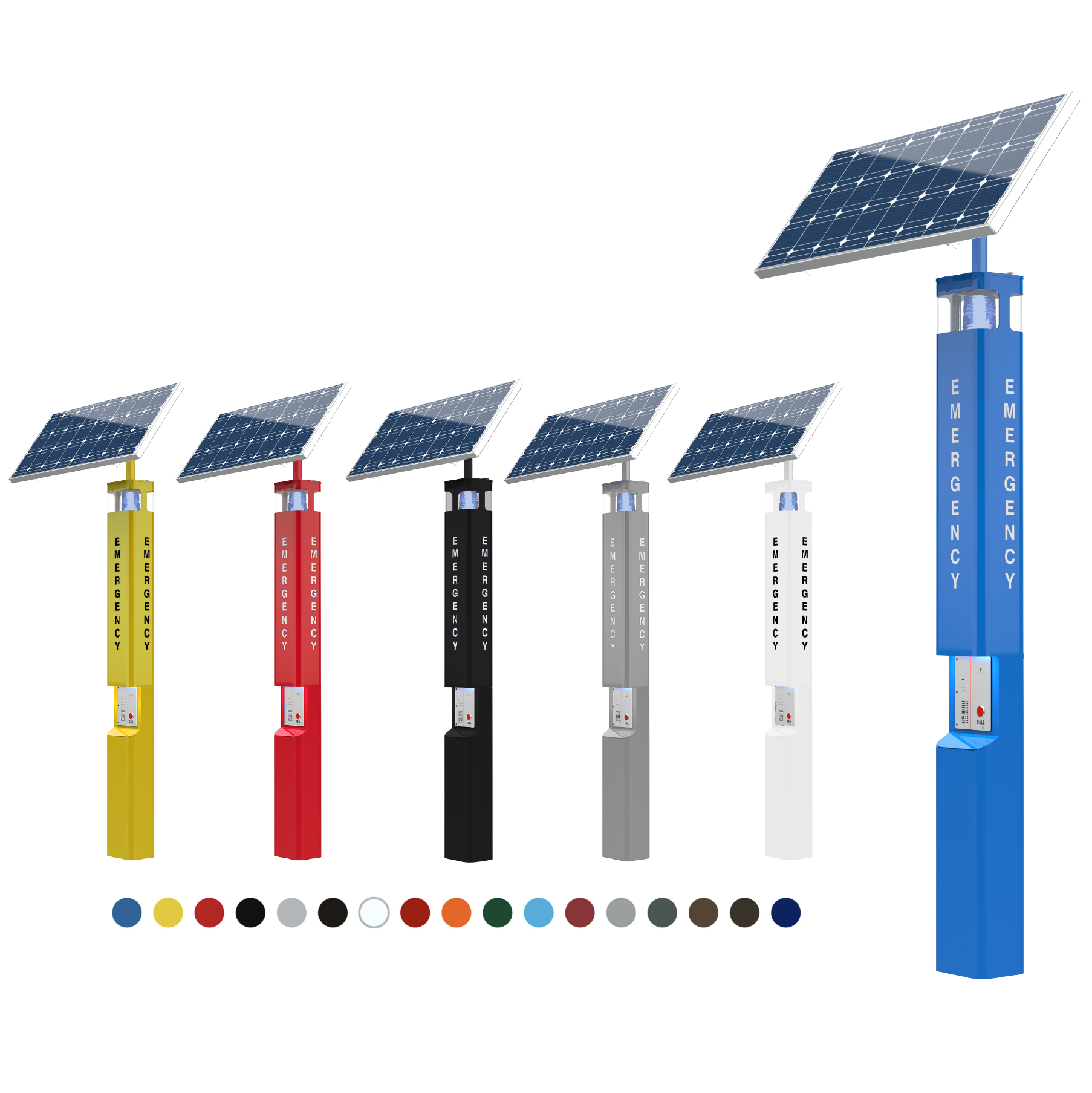 Radius Blue Light Phone Tower, Solar and Wireless Ready
