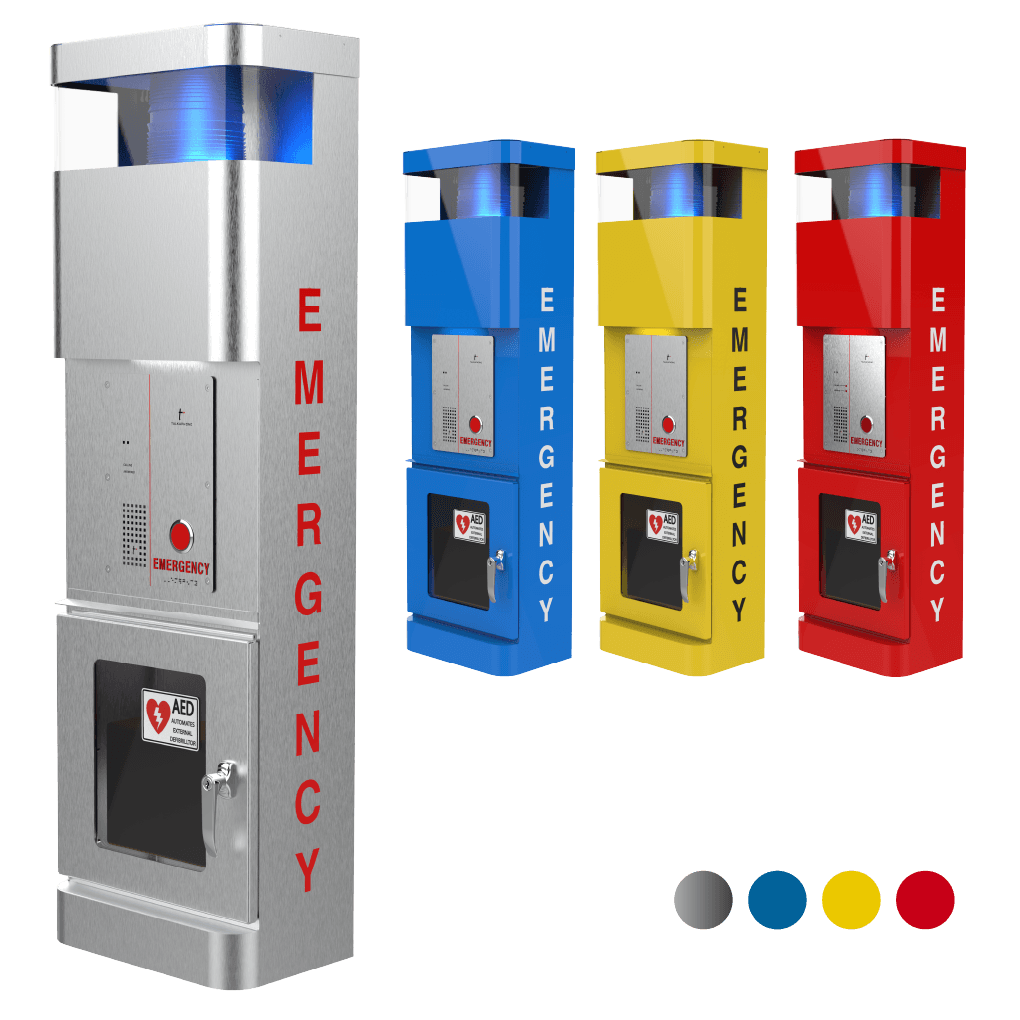 Wall Mount with AED Compartment for Blue Light Call Stations