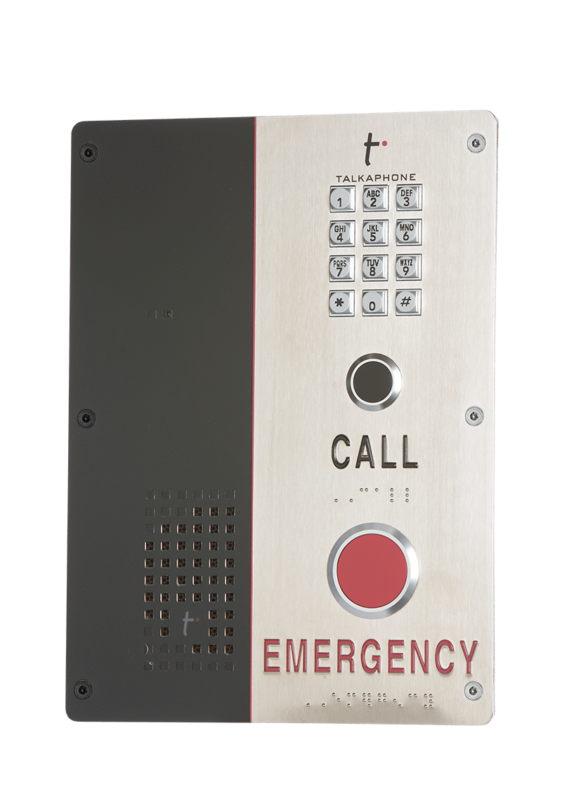 Dual Button And Keypad Emergency/Call IP Call Station
