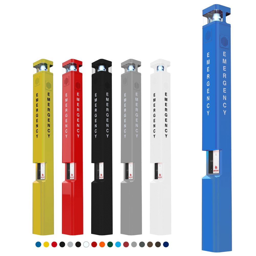 Radius Blue Light Phone Tower, Switched Power Ready (for Power Charging Systems)