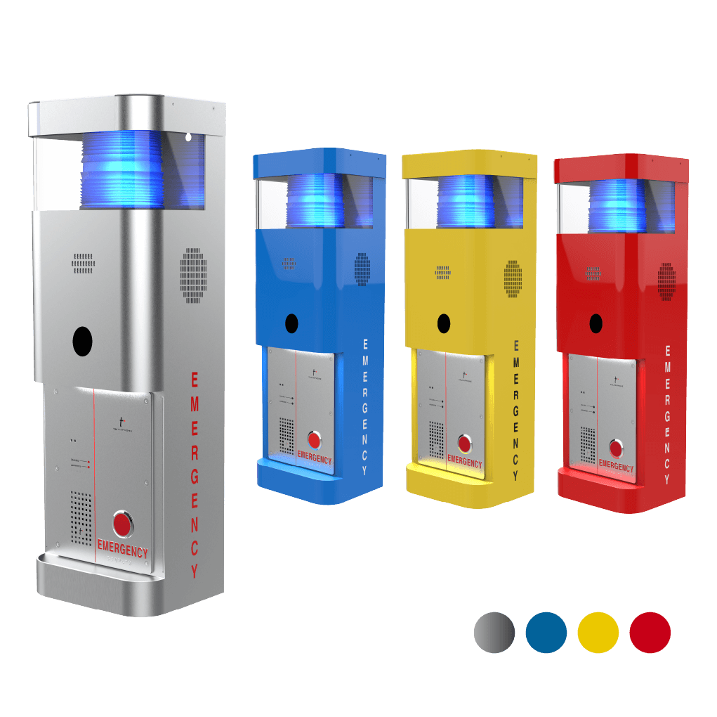 Wall Mount Blue Light Station with WEBS®, Fixed Camera Ready